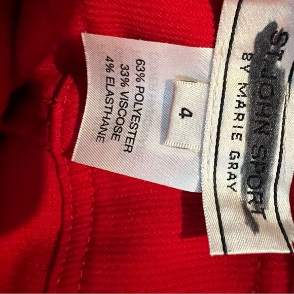 St. John sports by Marie gray minor ribbed ankle length pants - Picture 5 of 5